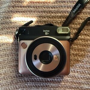 Instax SQ6 Instant Camera - Rose Gold and Black
